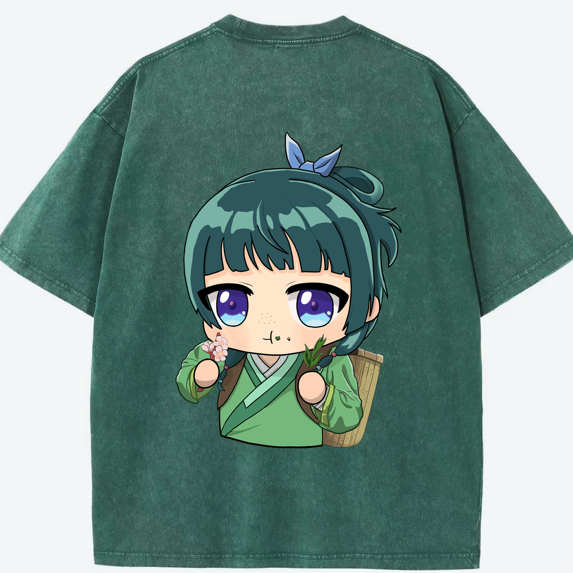 （画像用） 薬屋のひとりごと The Apothecary Diaries 綿100% ヴィンテージ風 半袖Tシャツ（背面プリント）